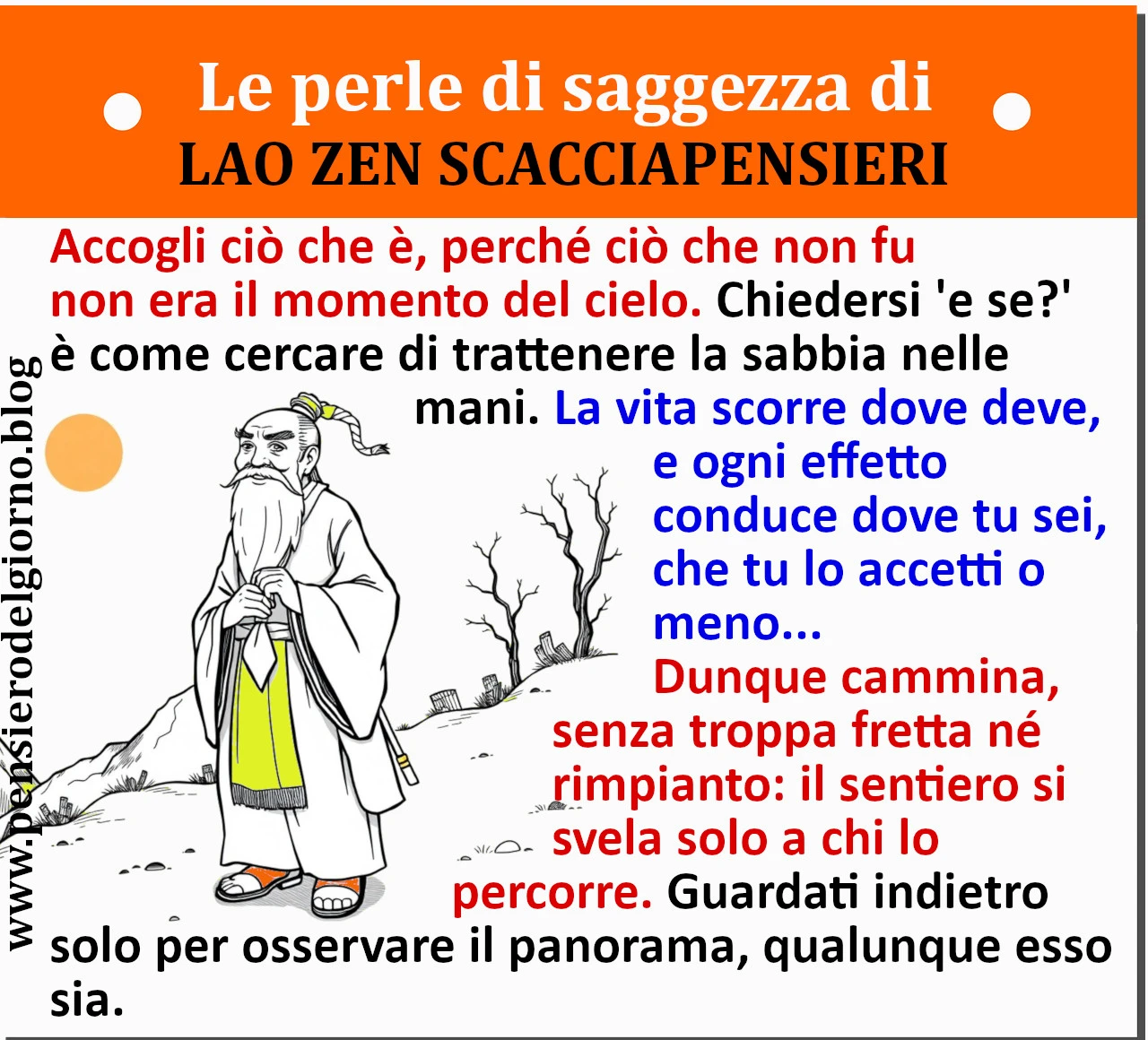 Calendario frasi Lao-Zen-Scacciapensieri
