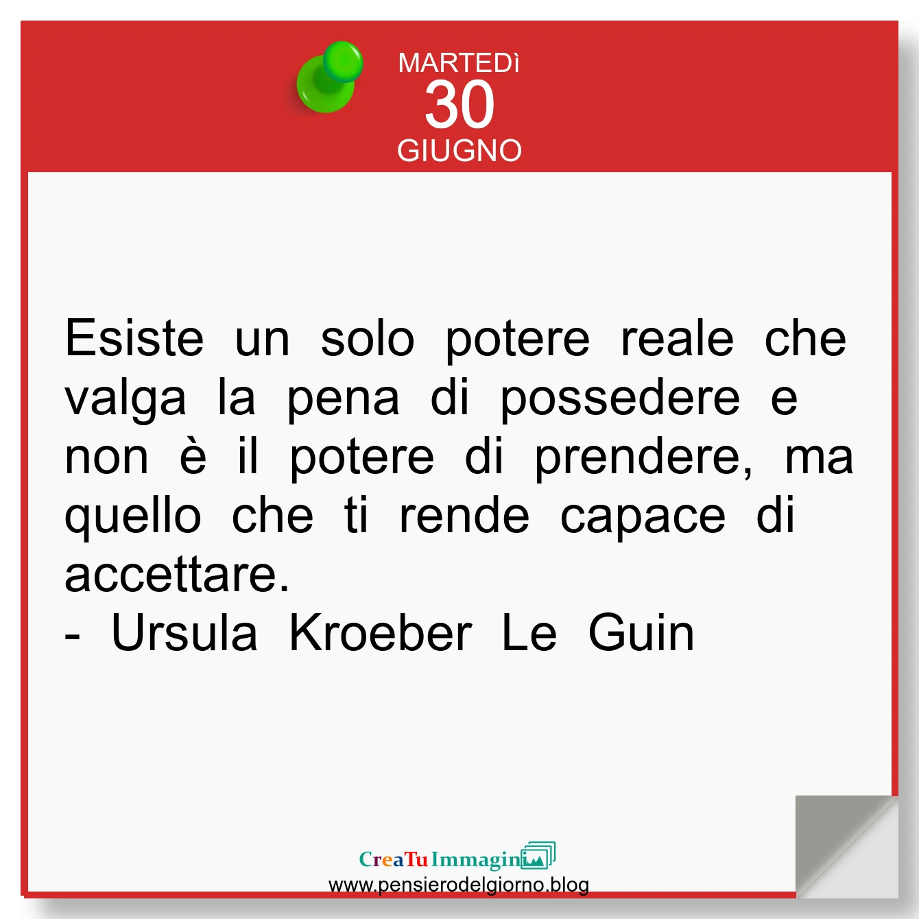 Frase del giorno immagine: Calendario-frasi-oggi-frase-del-giorno-Esiste-un-solo-potere-reale-quello-che-ti-rende-capace-di-accettare-accettazione