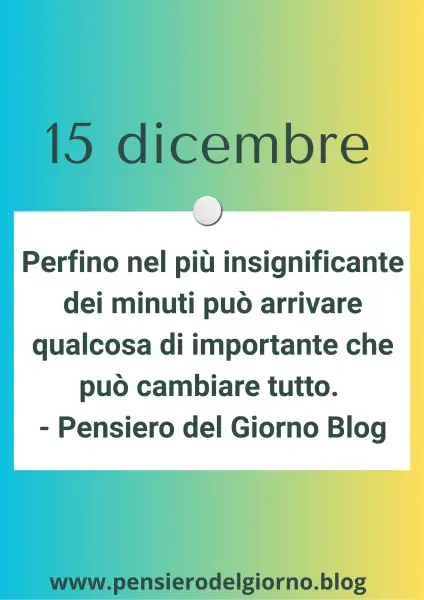 Frase del giorno