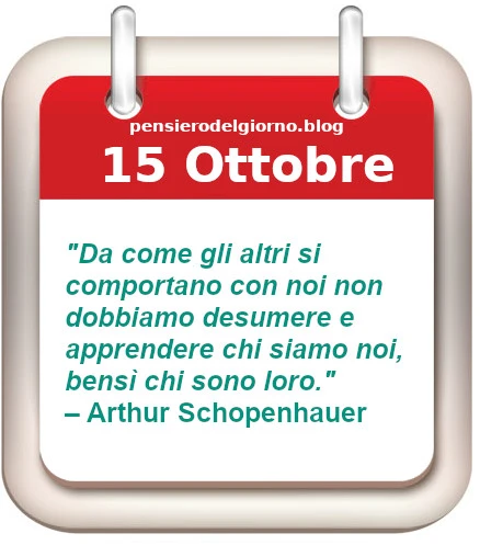 Calendario frase del giorno 15 Ottobre 22