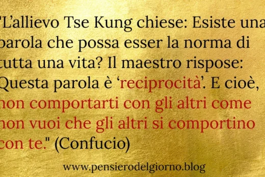 Etica Reciprocità Confucio