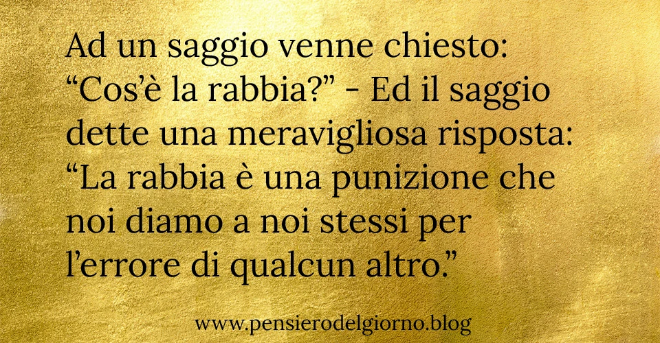 Frasi Zen rabbia punizione