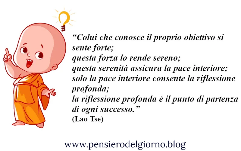 Frase del giorno Zen pace interiore Lao Tse