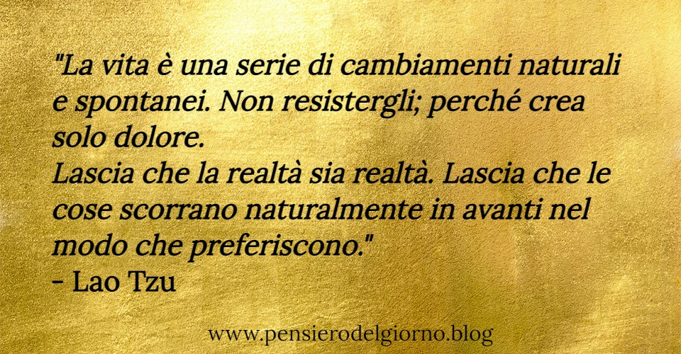 Lao Tzu frase vita cambiamenti