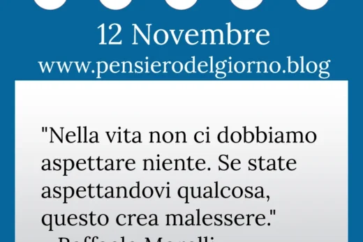 Calendario con frase del giorno 12 Novembre