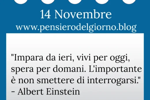 Calendario con frase del giorno 14 Novembre