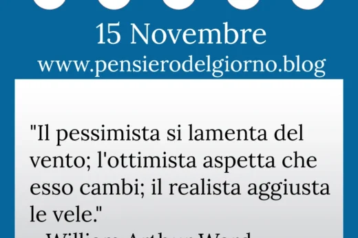 Calendario con frase del giorno 15 Novembre