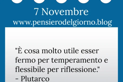 Calendario con frase del giorno 7 Novembre