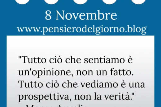 Calendario con frase 8 Novembre