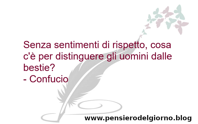 Confucio frase rispetto uomini