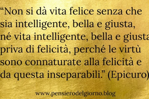 Epicuro felicità lettera a Meneceo