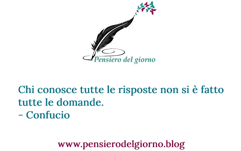 Confucio frase risposte domande