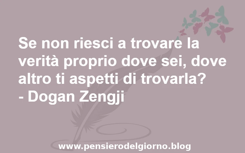 Frase zen sulla verità Zengji