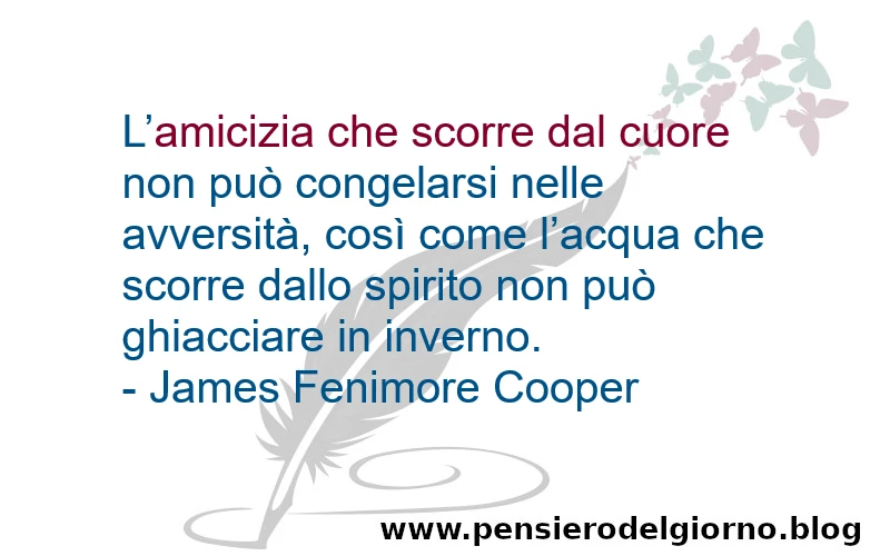 Frase amicizia cuore Cooper