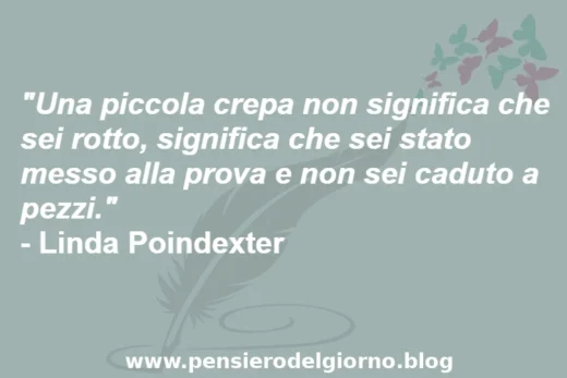 Frase sull'essere messi alla prova Poindexter