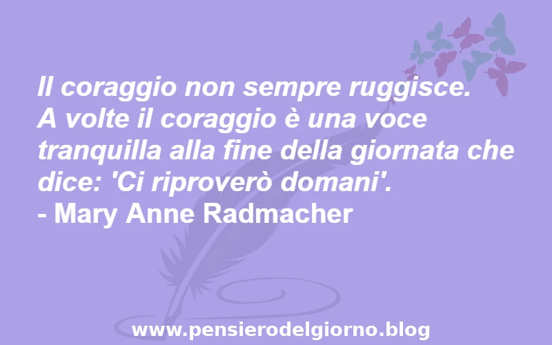 Aforisma sul coraggio Radmacher