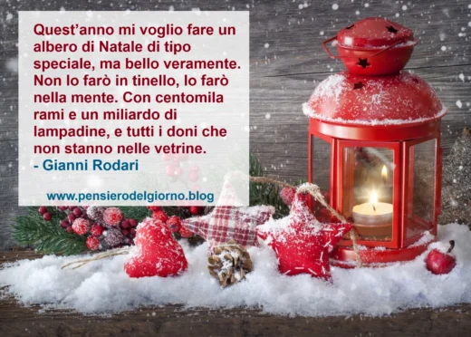 Frase sul natale di Gianni Rodari