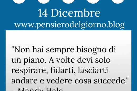 Calendario con frase del giorno 14 Dicembre 2022