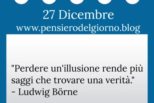 Calendario con frase del giorno 27 Dicembre 2022