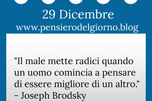 Calendario con frase del giorno 29 Dicembre 2022