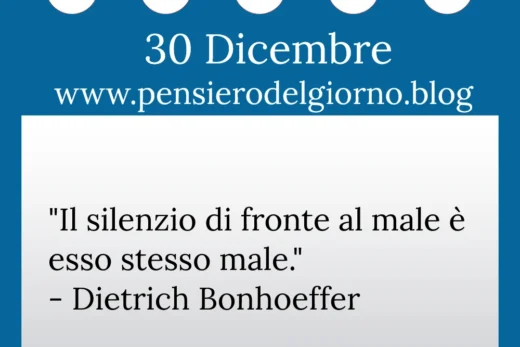 Calendario con frase del giorno 30 Dicembre 2022