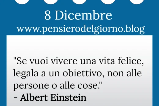 Calendario con frase del giorno 8 Dicembre 2022