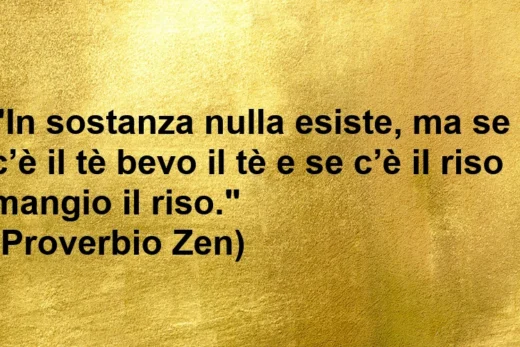 Proverbio Zen nulla esiste