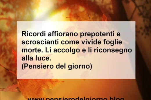 Aforisma del giorno sui ricordi del passato