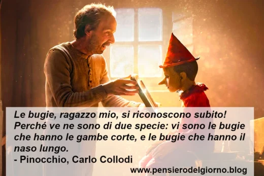 Frase bugie di due specie Pinocchio Collodi