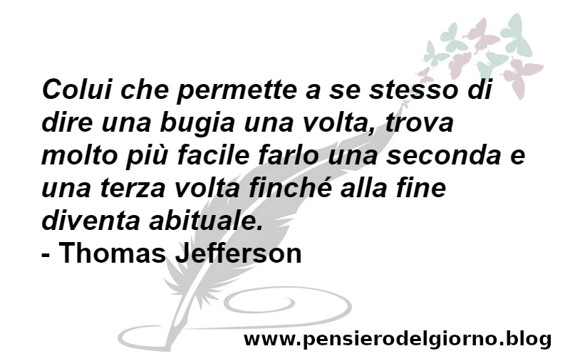 Frase sulle bugie abituali Jefferson