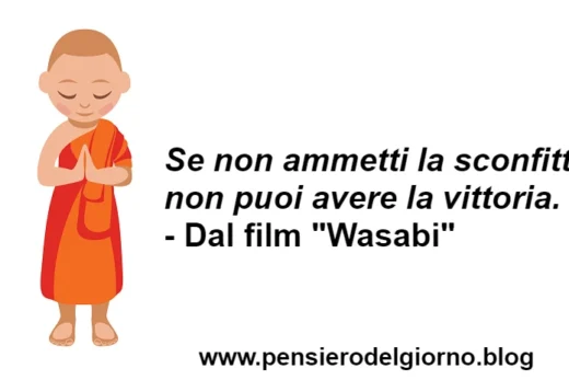 Frase Zen sconfitta vittoria citazione Wasabi