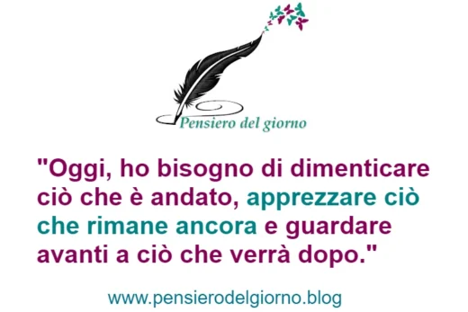 Frase positiva guardare avanti