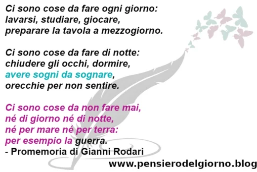 Promemoria di Gianni Rodari