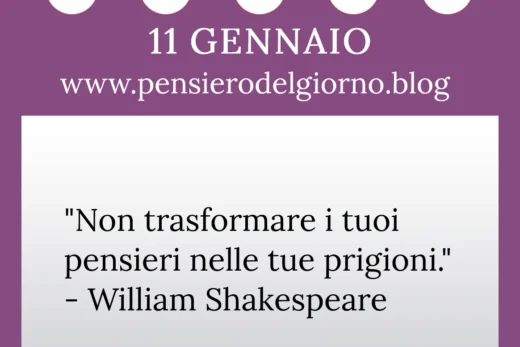 Calendario con frase del giorno 11 Gennaio 2023