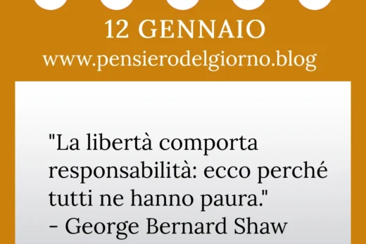 Calendario con frase del giorno 12 Gennaio 2023