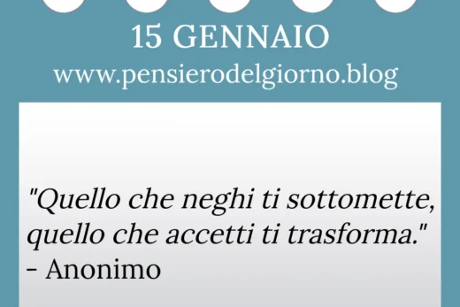 Calendario con frase del giorno 15 Gennaio 2023