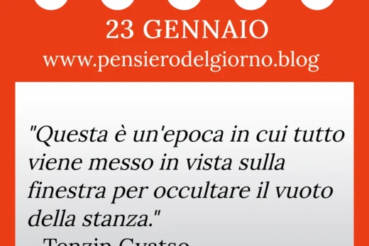 Calendario con frase del giorno 23 Gennaio 2023