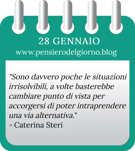 Calendario con frase del giorno 28 Gennaio 2023