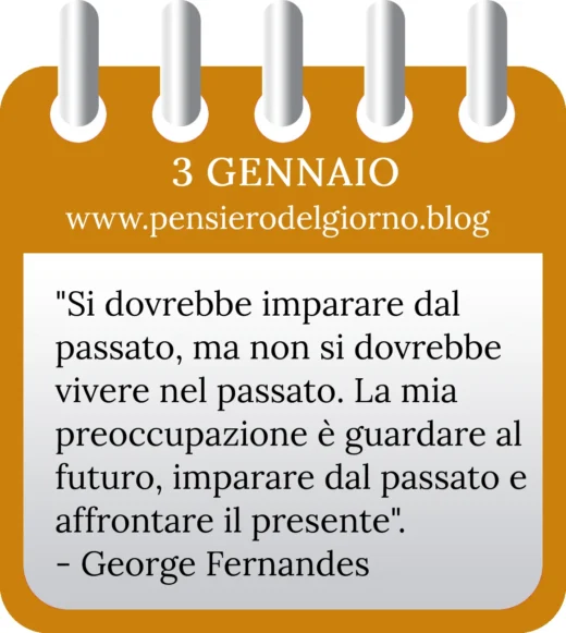 Calendario con frase del giorno 3 Gennaio 2023