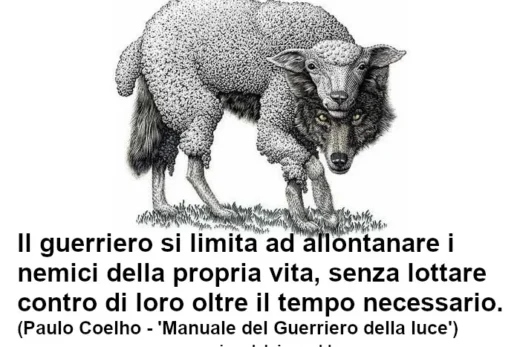 Frase Guerriero Luce nemici Paulo Coelho