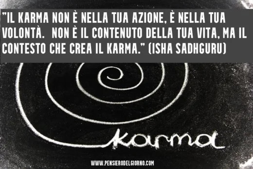 Frase sul Karma Isha Sadhguru