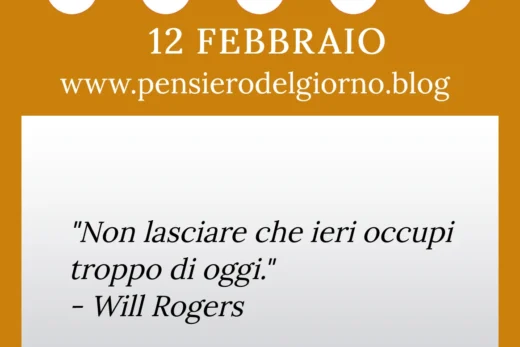 Calendario frase del giorno 12 Febbraio 2023