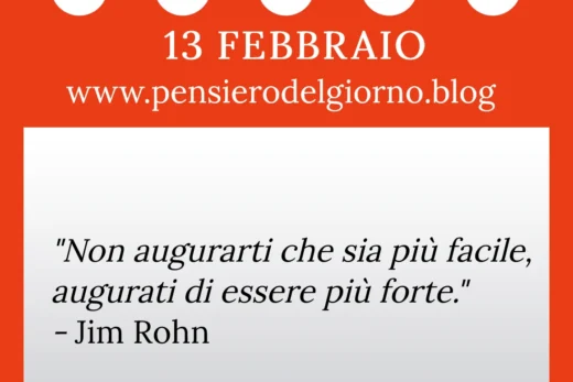 Calendario con frase del giorno 13 Febbraio 2023
