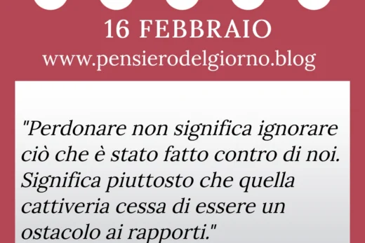 Calendario con frase del giorno 16 Febbraio 2023