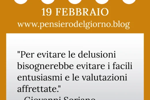 Calendario con frase del giorno 19 Febbraio 2023