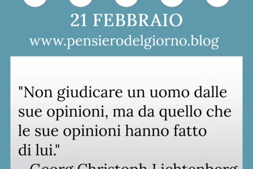 Calendario con frase del giorno 21 Febbraio 2023