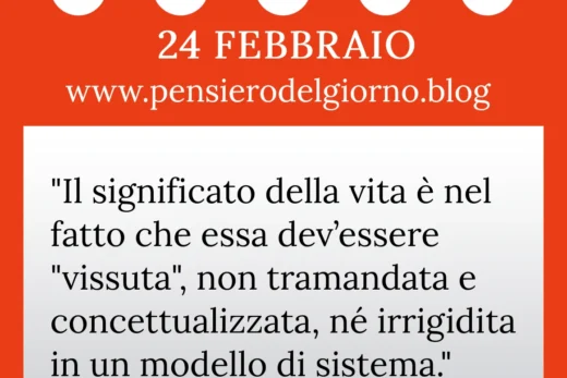 Calendario con frase del giorno 24 Febbraio 2023
