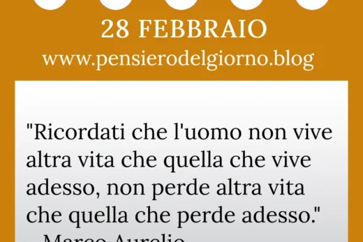 Calendario con frase del giorno 28 Febbraio 2023