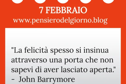 Calendario con frase del giorno 7 Febbraio 2023