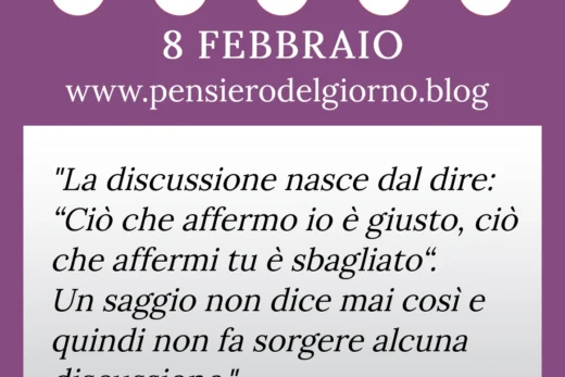 Calendario con frase del giorno 8 Febbraio 2023